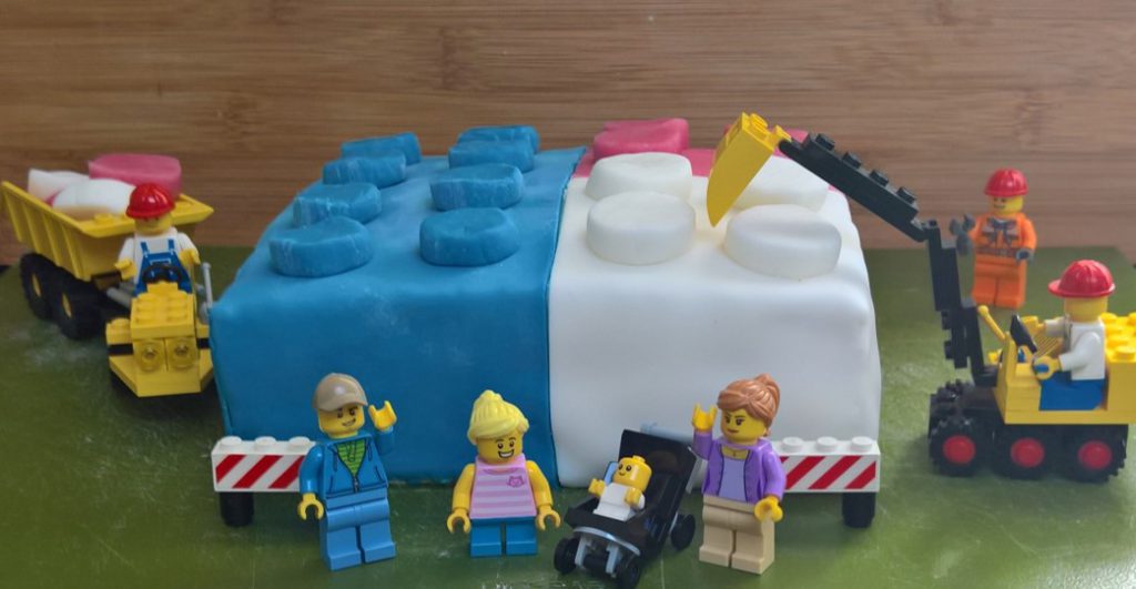 Lego verjaardagstaart