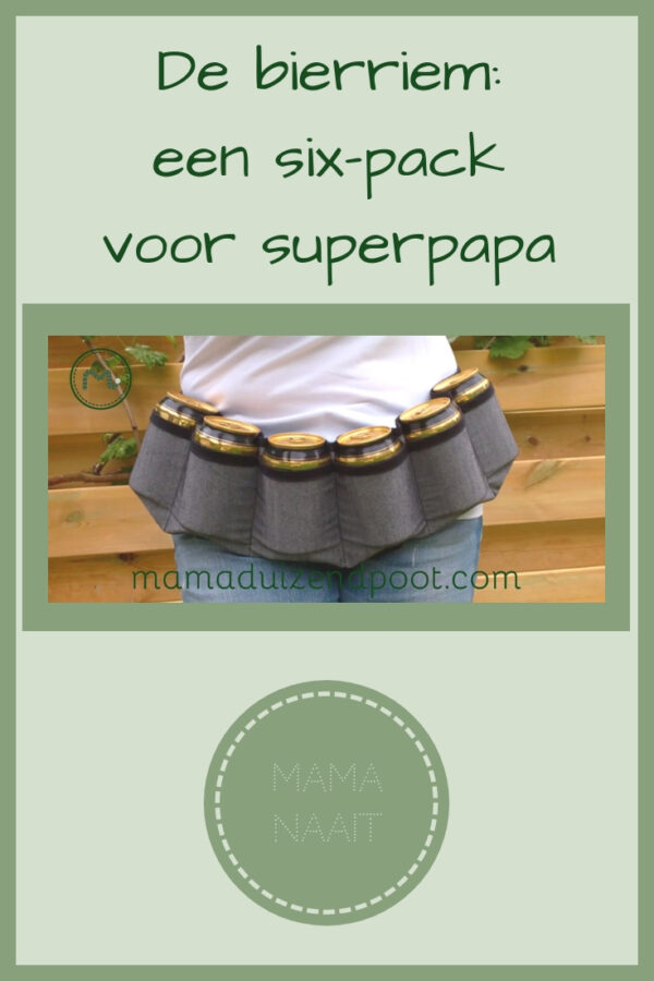Bierriem Bierholster Set-01 - 6 Blikjes Houder Voor Festivals, Camping & Feesten