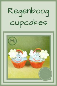 Pinterest - regenboog cupcakes
