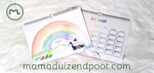 'Dino's en regenbogen' - kalender 2022