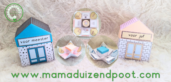 explosion box voor meester of juf