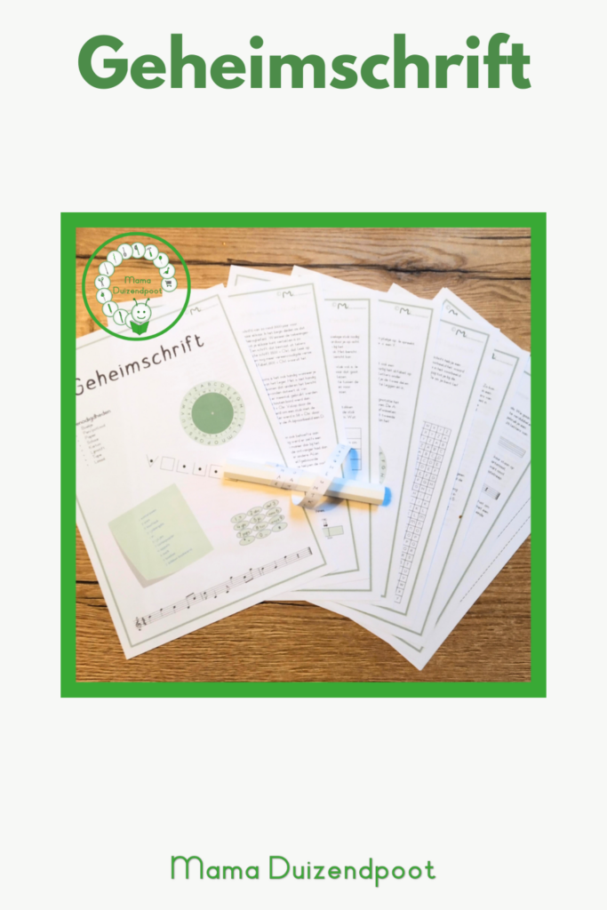 Pinterest workshop geheimschrift - werkboek